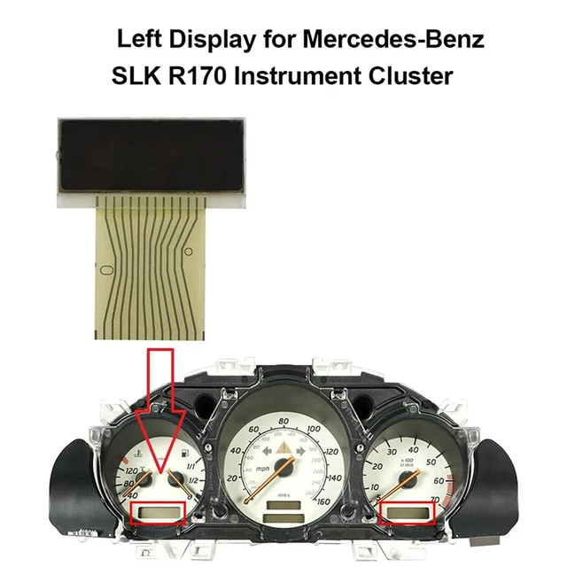 Pantalla Lcd de clúster de instrumentos para reparación de píxeles de  salpicadero de Mercedes, W204, C230