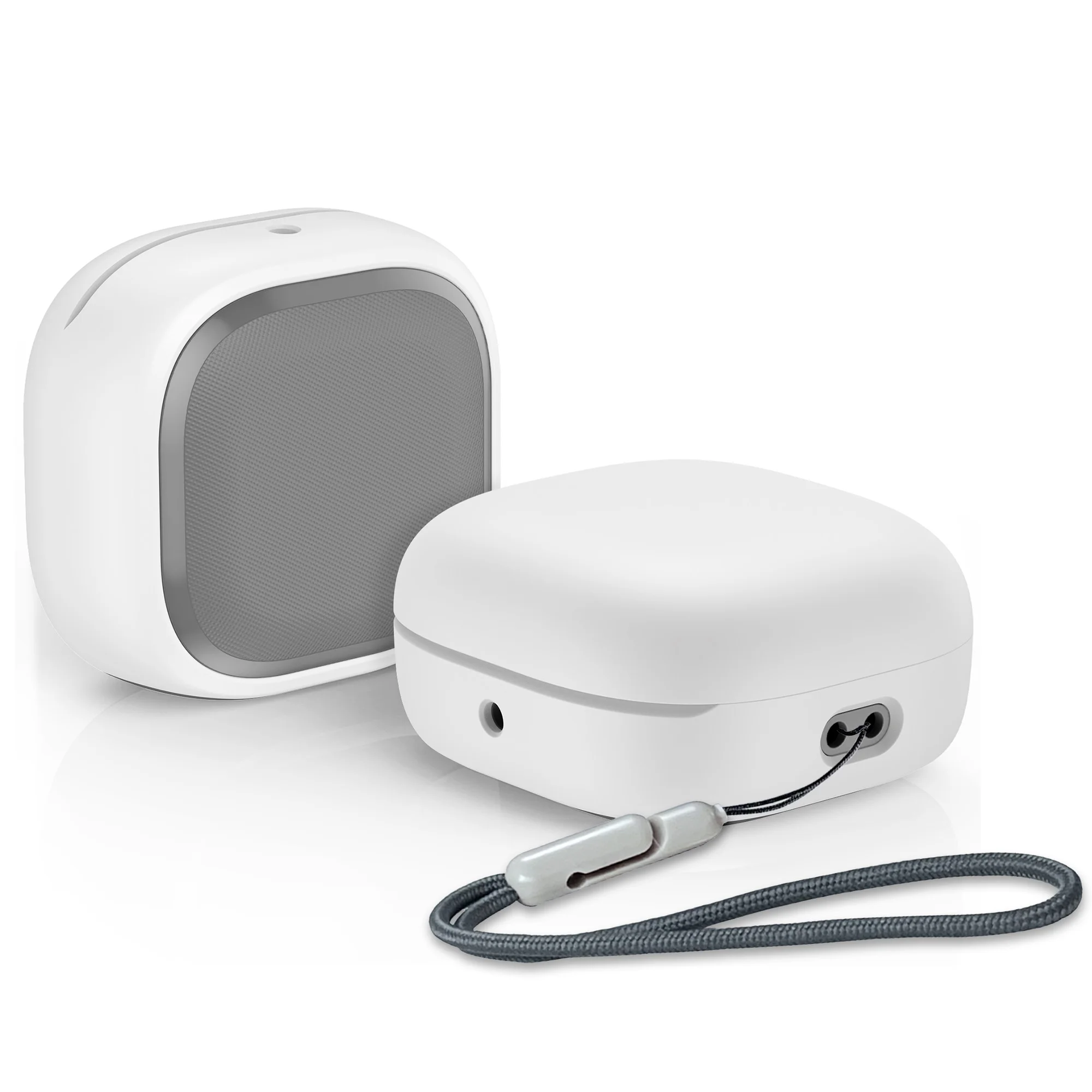 Durable Hard Shell Protective Earbud Case with Lanyard