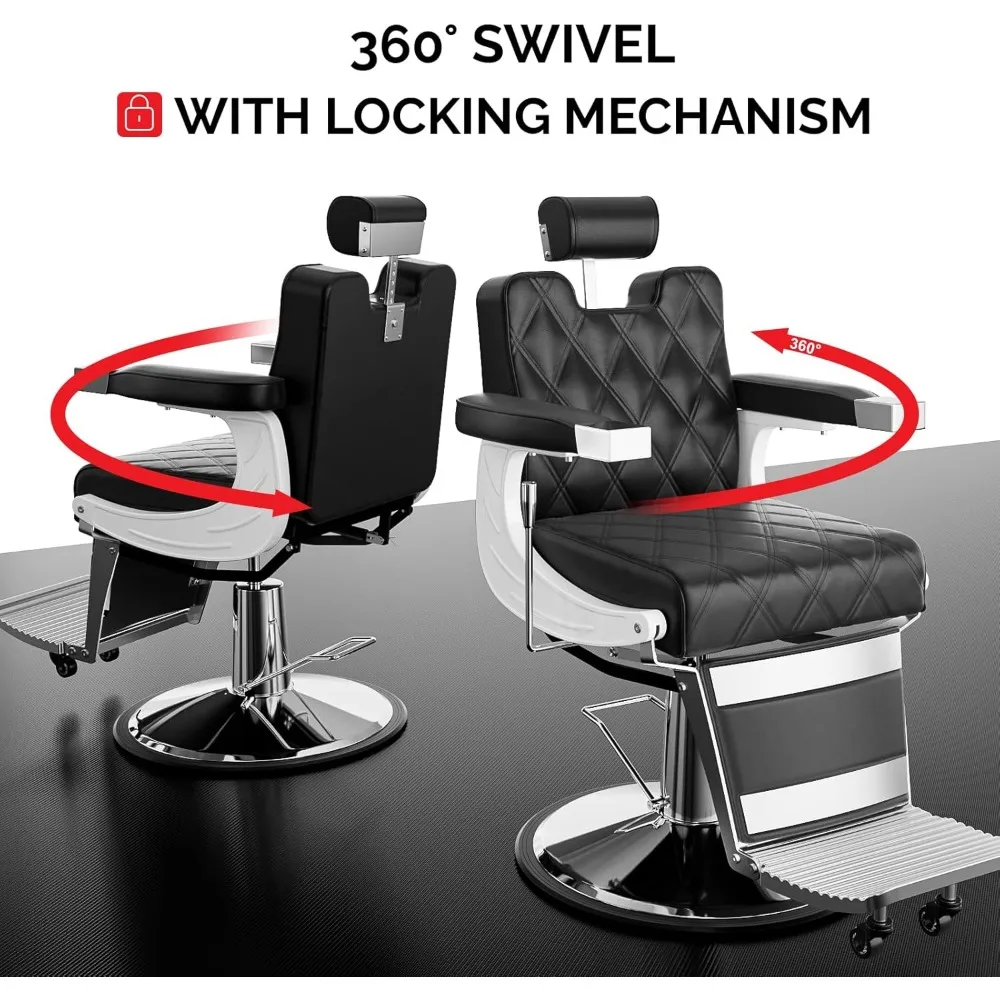 Vintage Barber Chair Heavy Duty Professional Salon Chair for Hair Stylist,Barbershop Beauty Spa Styling Tattoo Shampoo Equipment