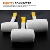 Heavy Duty 1Pcs White Rubber Hammer Ceramic Tile plastic glue installation hammers 55mm 60mm 70mm Diameter with Non-slip Handle 2