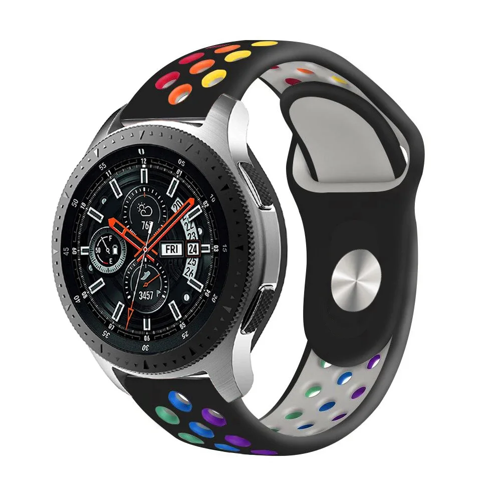 Versatile Silicone Watch Band - 20mm/22mm Adjustable Strap for Multiple Smartwatches