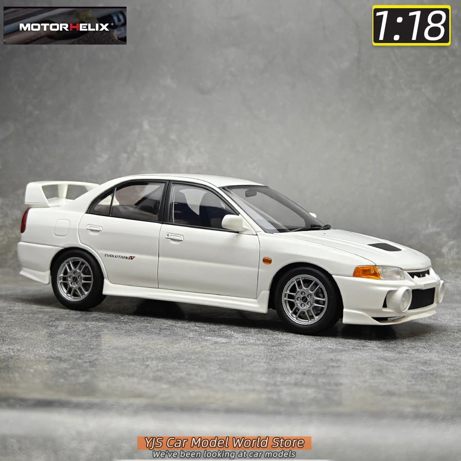 MOTORHELIX MH Diecast model 1:18 Mitsubishi Lancer Evolution IV 4 alloy car model sports car static decoration collection 