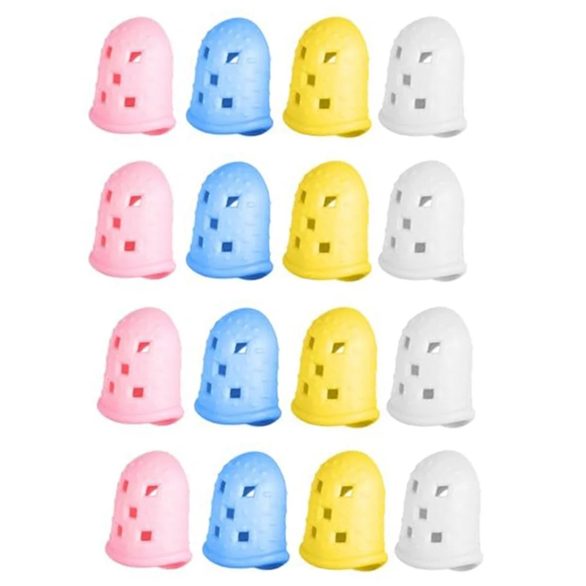 Protezioni Per Le Dita Da 16 Pezzi, Manicotto Per Le Dita In Silicone Kalimba Autoarpa, Protezione Per La Punta Delle Dita Della Chitarra, Sollievo Da