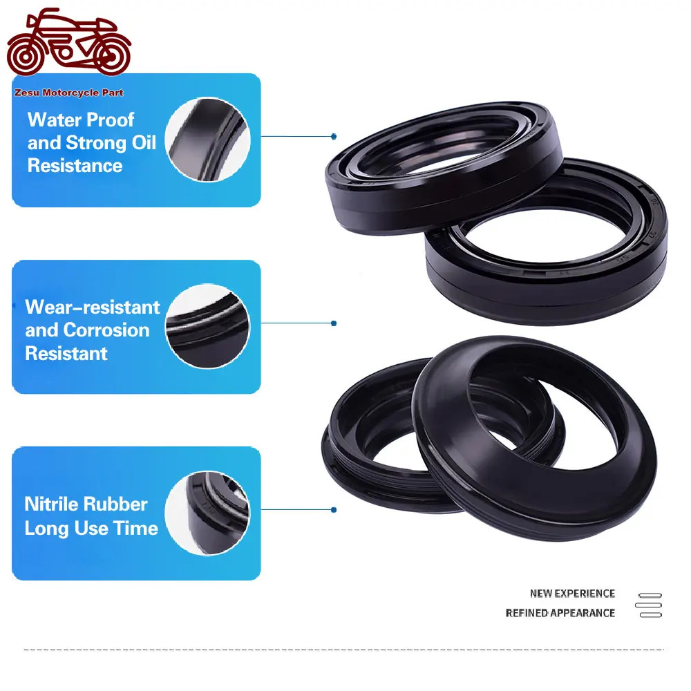 

37x50x11 Motor Front Fork Dust Seal and Oil Seal for Suzuki RM85 XN85 GZ250 GS 500 650 700 750 for Kawasaki Ninja 300 EN EX 500