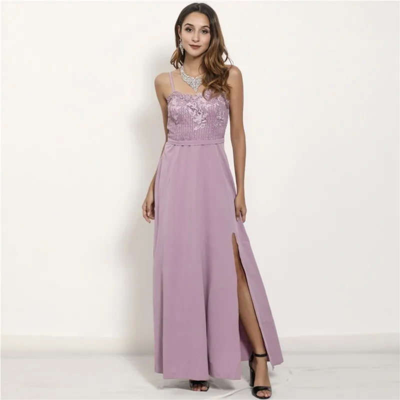 

Sexy Long Dress Woman Lace Split Sleeveless Maxi Dresses Evening Wrap Prom Party Dresses For Women 2024 Vestidos De Fiesta