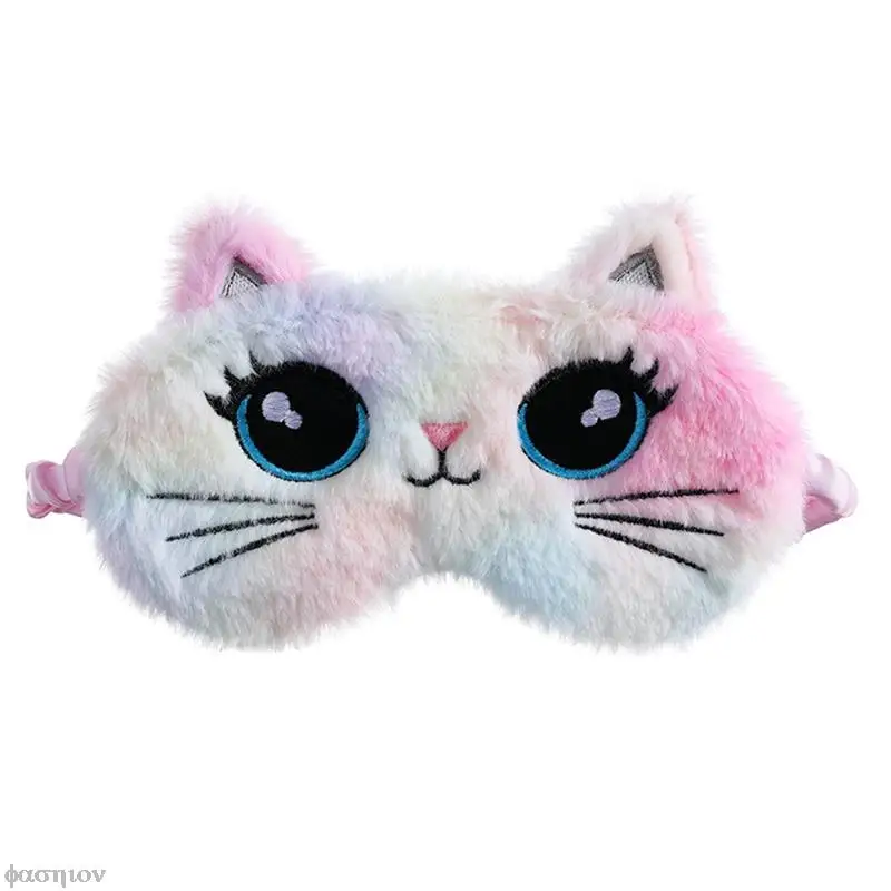 Koala Sleep Eye Band Plush Sleeping Eye Mask For Kids Cute Travel Soft Animal Women Cover Blindfold Shade Rest Eyepatch Cat