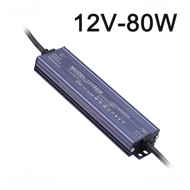 ตัวเลือกสินค้า สวิตชิ่งซัพพลายกันน้ำกลางแจ้ง 12-24V ทนทาน IP67
