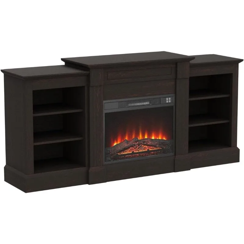 Belleze Modern Electric Fireplace Heater TV Stand
