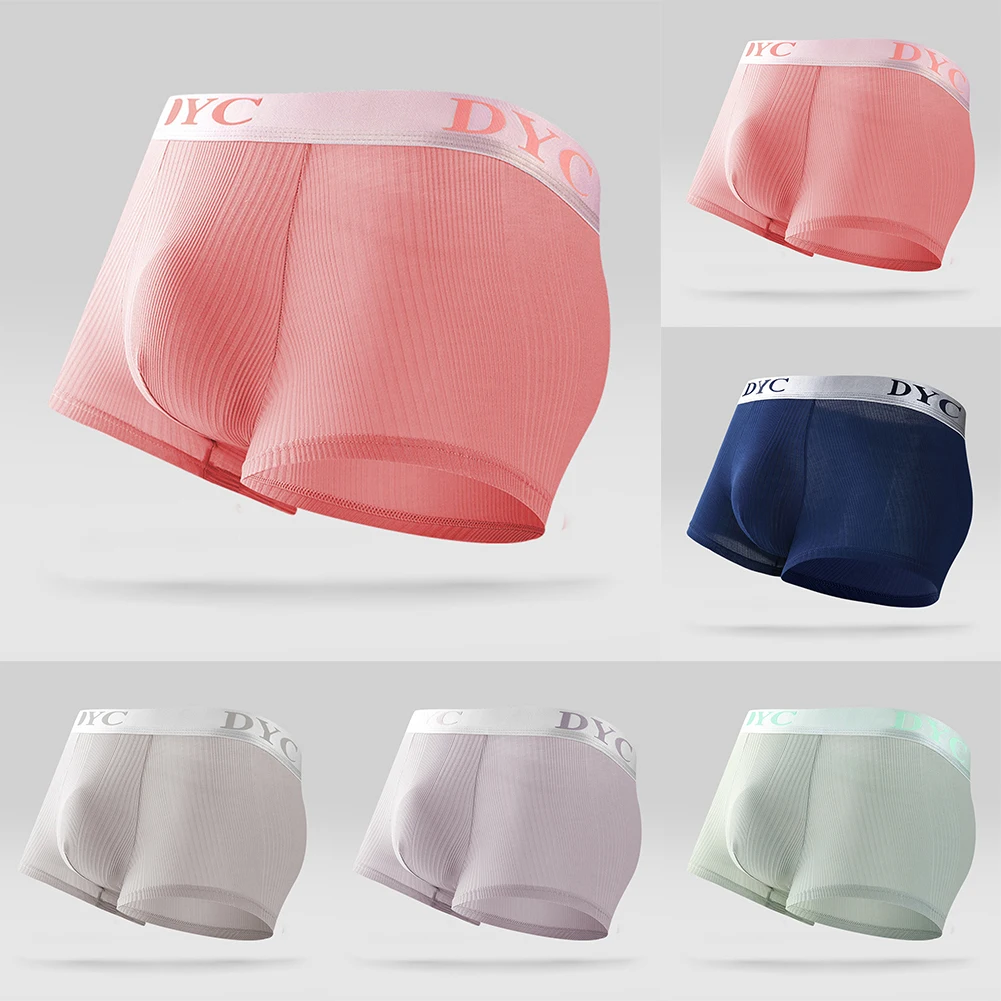 

Men Cotton Underwear Boxer Breathable Briefs Trunks Sexy Shorts U Convex Pouch Panties Bulge Pouch Underpants Elastic Boxers