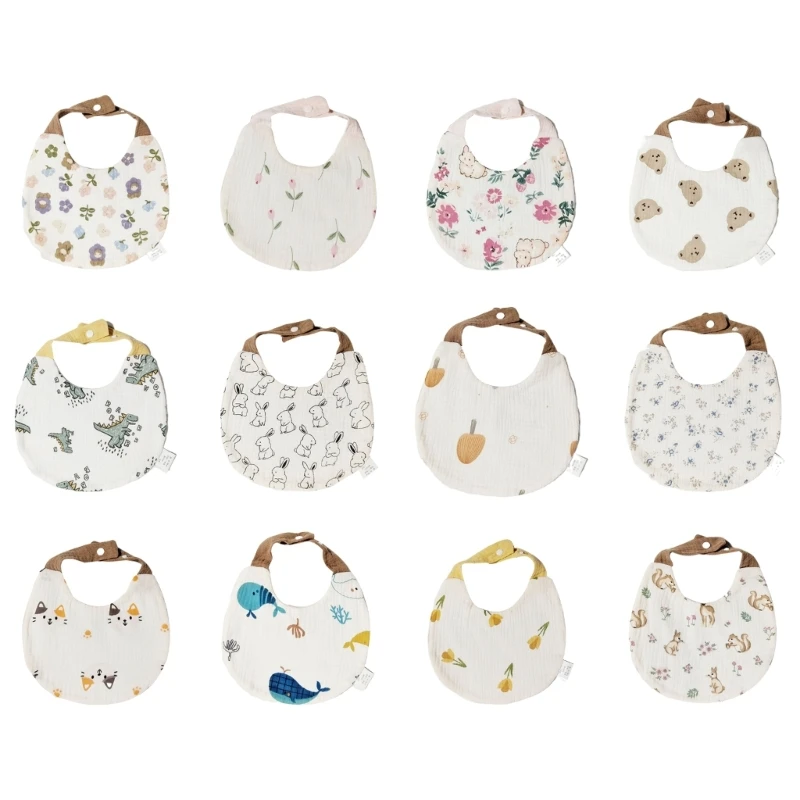 

L5YF удобное детское полотенце для слюны для мальчиков и девочек, хлопковая ткань для отрыжки, нагрудники для кормления, мягкие