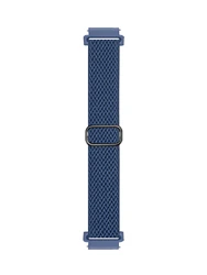 Versatile Elastic Nylon Replacement Strap, 18/20/22mm for 18mm (W dark blue)
