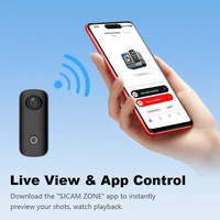 SJCAM C100 Plus Action Cam 4K Electronic Image Stabilization 2.4G WiFi 30M Waterproof With Case Sport Camera Black White 4