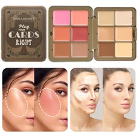 12 color plum concealer facelift powder blusher plate multi-function makeup plate poker iron box holiday gift 1