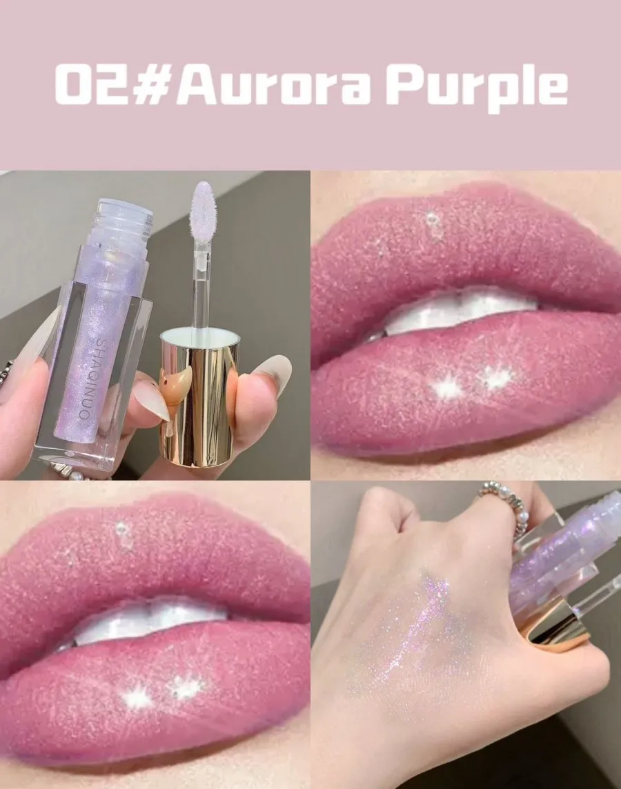 3d Diamant Pink Schimmer Lipgloss Mit Metallic Glanz Effekt_voghion.com
