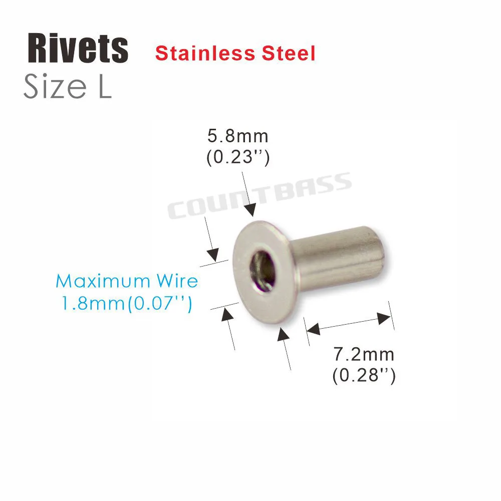 COUNTBASS 50pcs 블라인드 리벳 너트 알루미늄 및 스테인레스 스틸 사용 가능, DIY Buzzbaits 낚시 액세서리 -  AliExpress