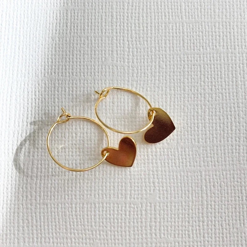 황동 18K 골드 도금 원형 귀 와이어 빈 고리 귀걸이 루프 커넥터 DIY 수제 매달려 귀걸이 쥬얼리 만들기 용품