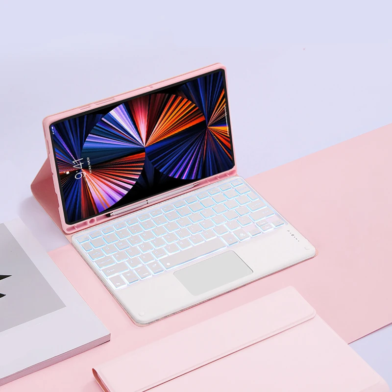 Touchpad Keyboard Case with Magnetic Backlit Keys