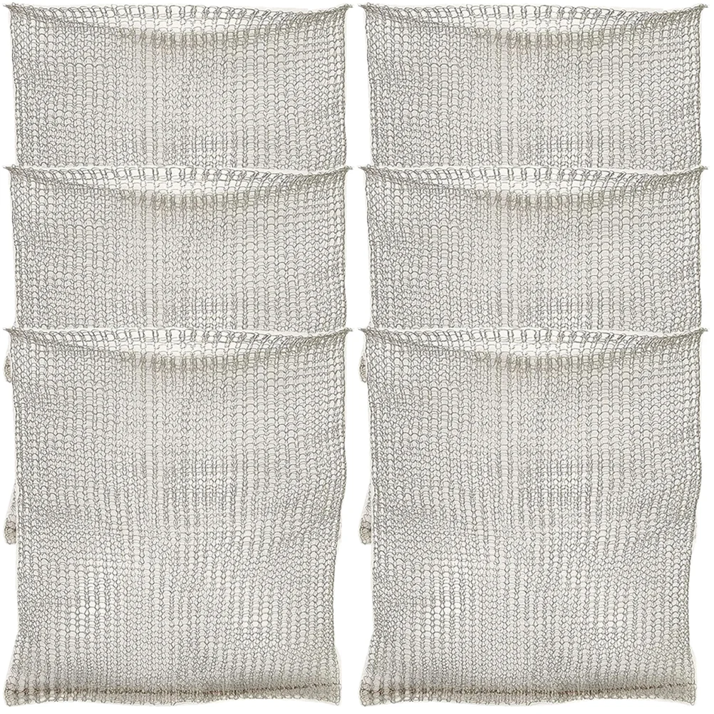 

6 шт. корзина для защиты корней, сверхпрочные защитные корзины из нержавеющей стали, проволочные корзины, сетчатые сумки, шнур