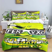 Fashion Pop Singer Ferxxo Feid Print Bedding Sets Bed Supplies Set Duvet Cover Bed Comforter Set Bedding Set Luxury BirthdayGift 2