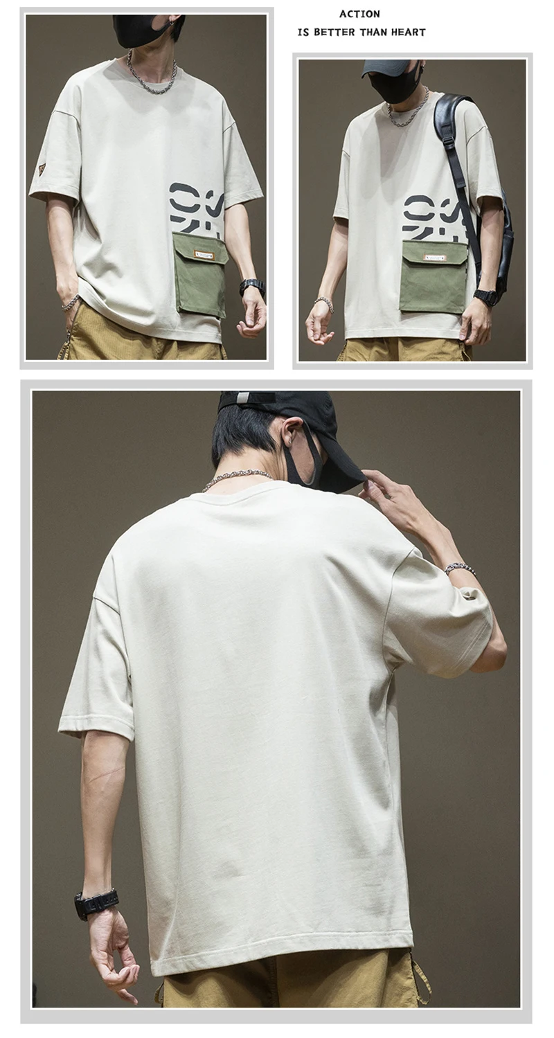 Casual Cargo Pocket T-shirt3