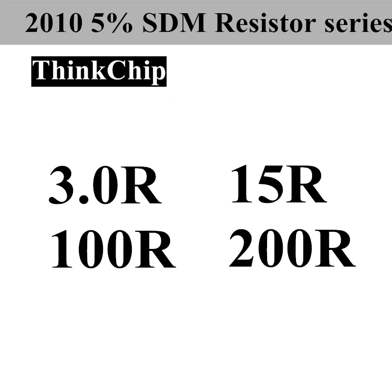 

(100 шт.) 2010 5% SMD резистор серии 25 шт. * 4 значения (15R 200R 3.0R 100R)