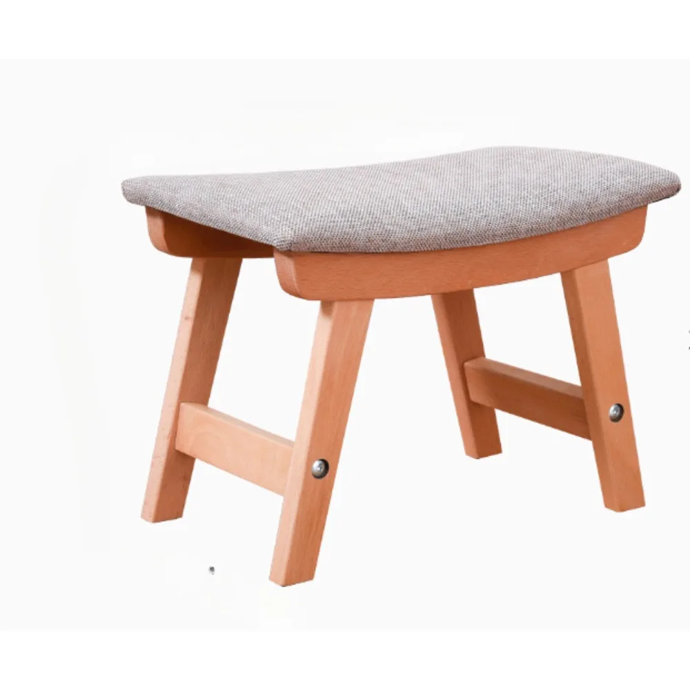 

Home Creative Shoe Changing Stool Coffee Table Stool Living Room Solid Wood Bench Simple Modern Sofa Low Stool