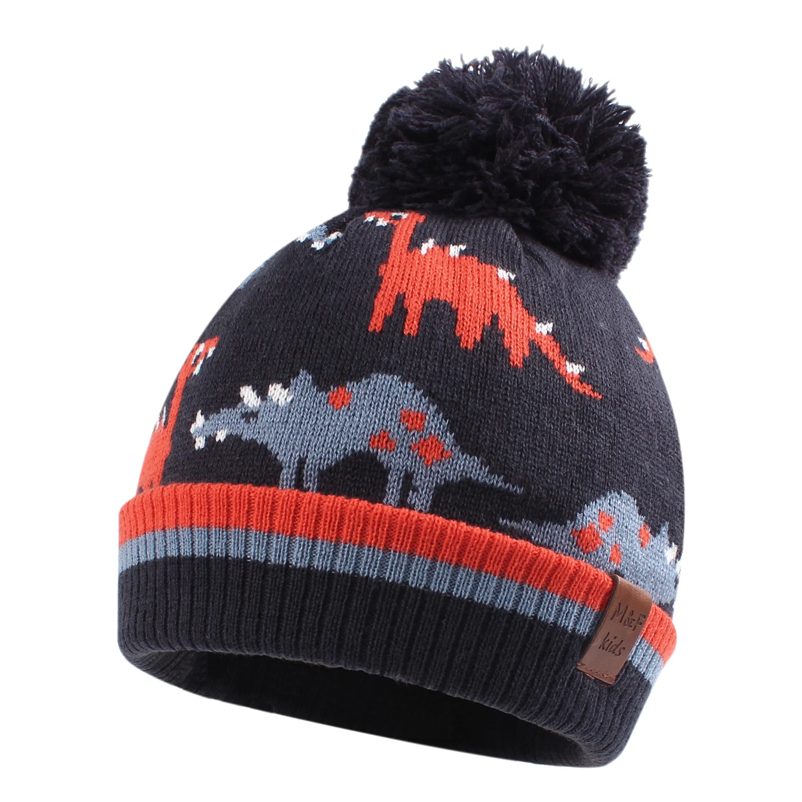 

Winter Toddler Boys Dinosaur Hat Autumn Kids Warm Knitted Baby Beanie Fashion Suitable For 2-10 Years Old