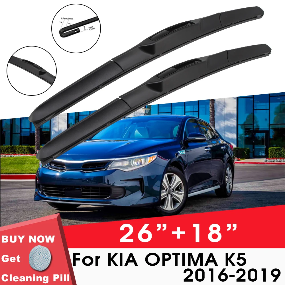 Car Wiper Blade Front Window Windshield Rubber Silicon Refill Wiper For KIA OPTIMA K5 2016 2019