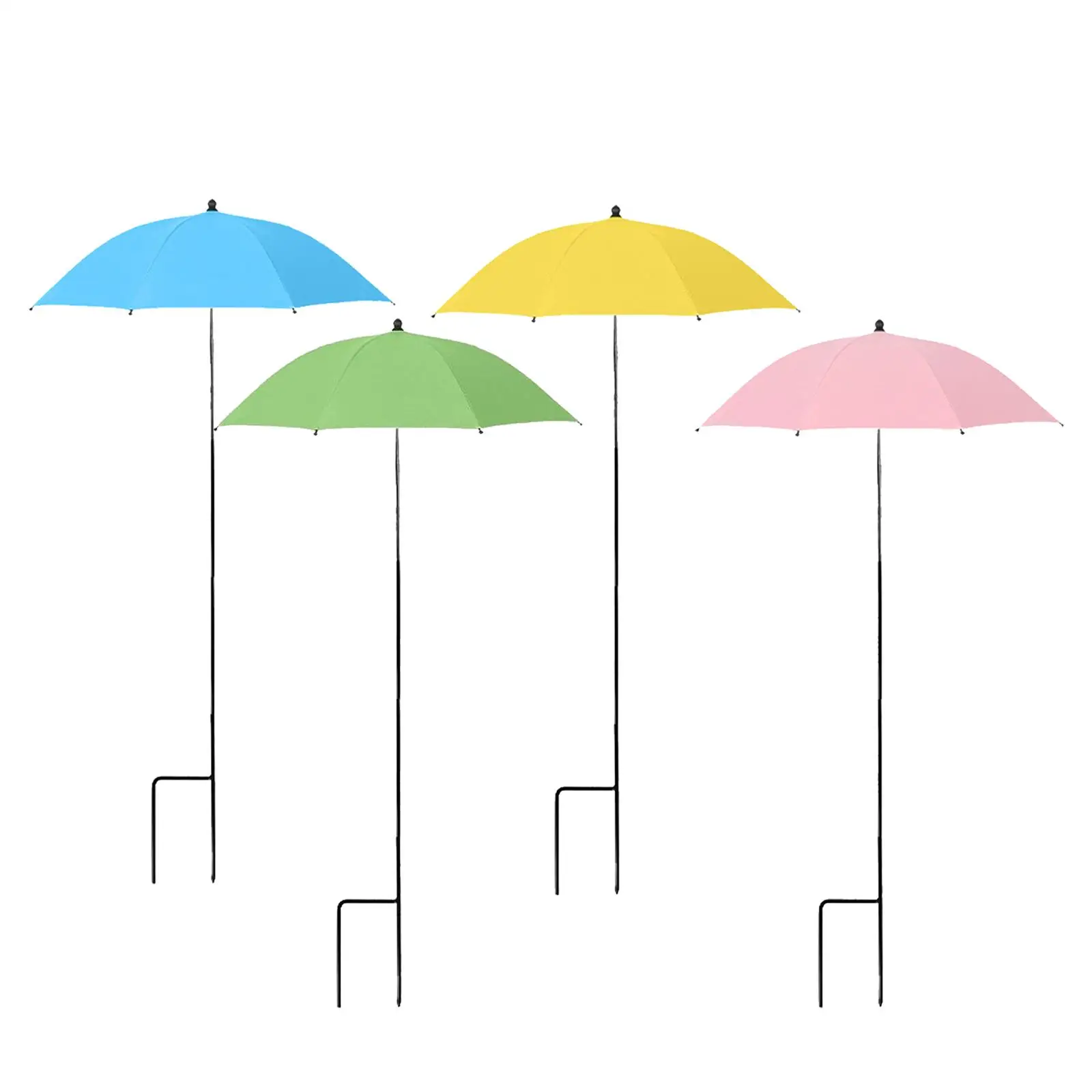 Outdoor Plant Umbrella Weather Resistant Stable Outdoor Decor Multipurpose 23.6 inch for Garden Beds Garden Umbrella Shade
