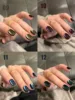 MIANEL 12ML/PCS Autumn Maillard Black Brown Cat Eye Gel Nail Polish Black Nails Christmas Nails Halloween Nails 2025 New Style 6