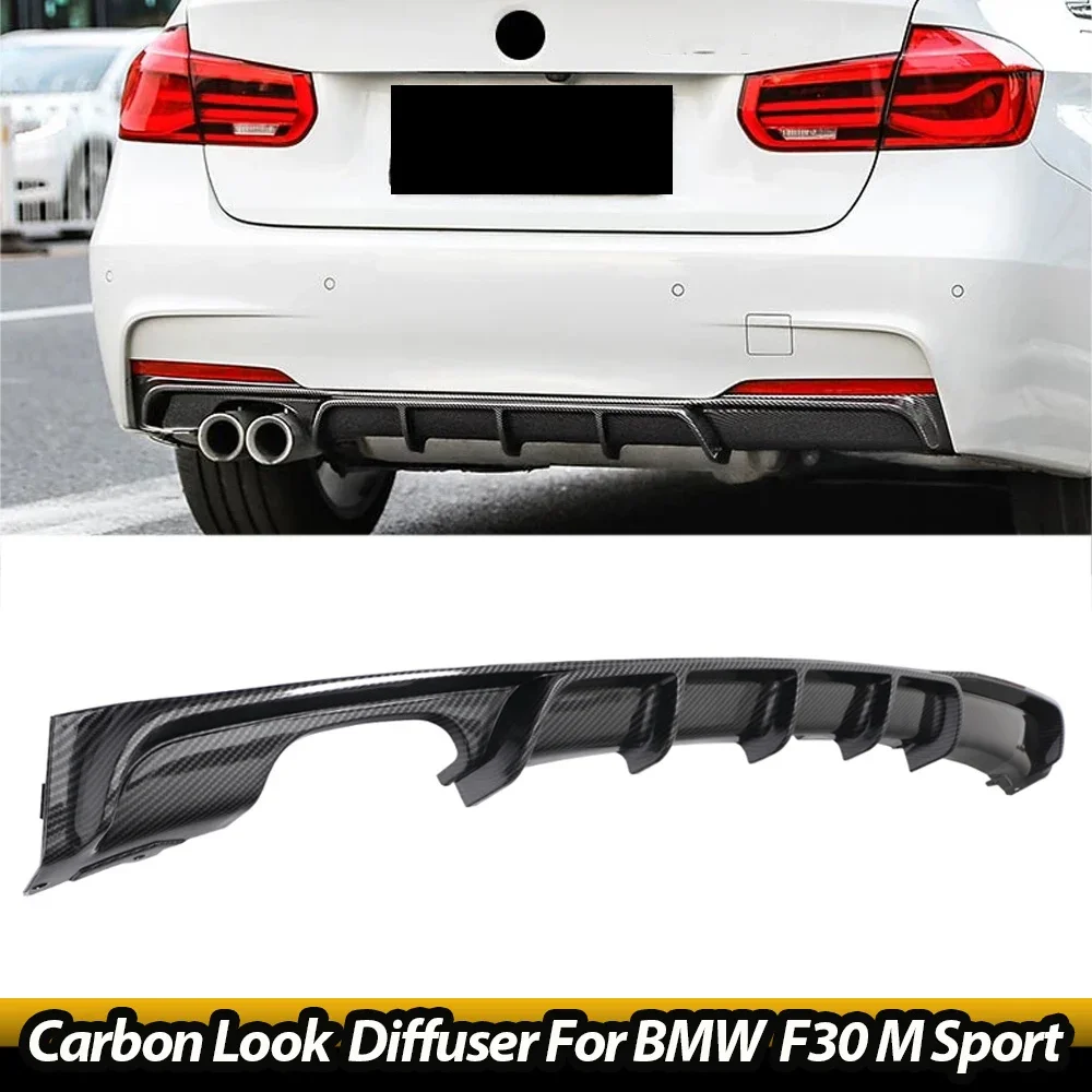 Magickit Diffusore Posteriore Effetto Fibra Di Carbonio Per Bmw F30 F31 320I 325I 328I 335I Mtech M Paraurti Sportivo 320I 328I 2012-2019