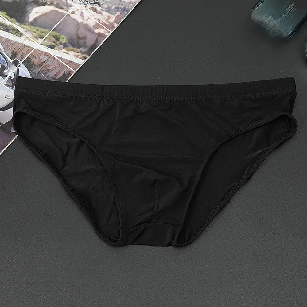 

Men Briefs Fashion Sexy Mini Low-Rise Bulge Pouch Underwear Thongs T-Back G-String Bikini Panties U Convex Underpants Male