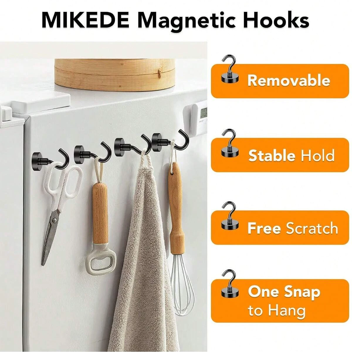 Magnetic Hooks Heavy Duty 40Lbs for Cruise Cabins Strong Magnets Neodymium with Hooks for Hanging Magnetic Wall Hooks