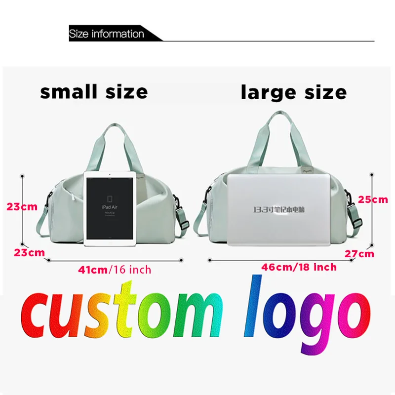 Customized Sports Bag With Printed Logo Name Personalization Travel Backpack Large Capacity Training Outdoor Handbag