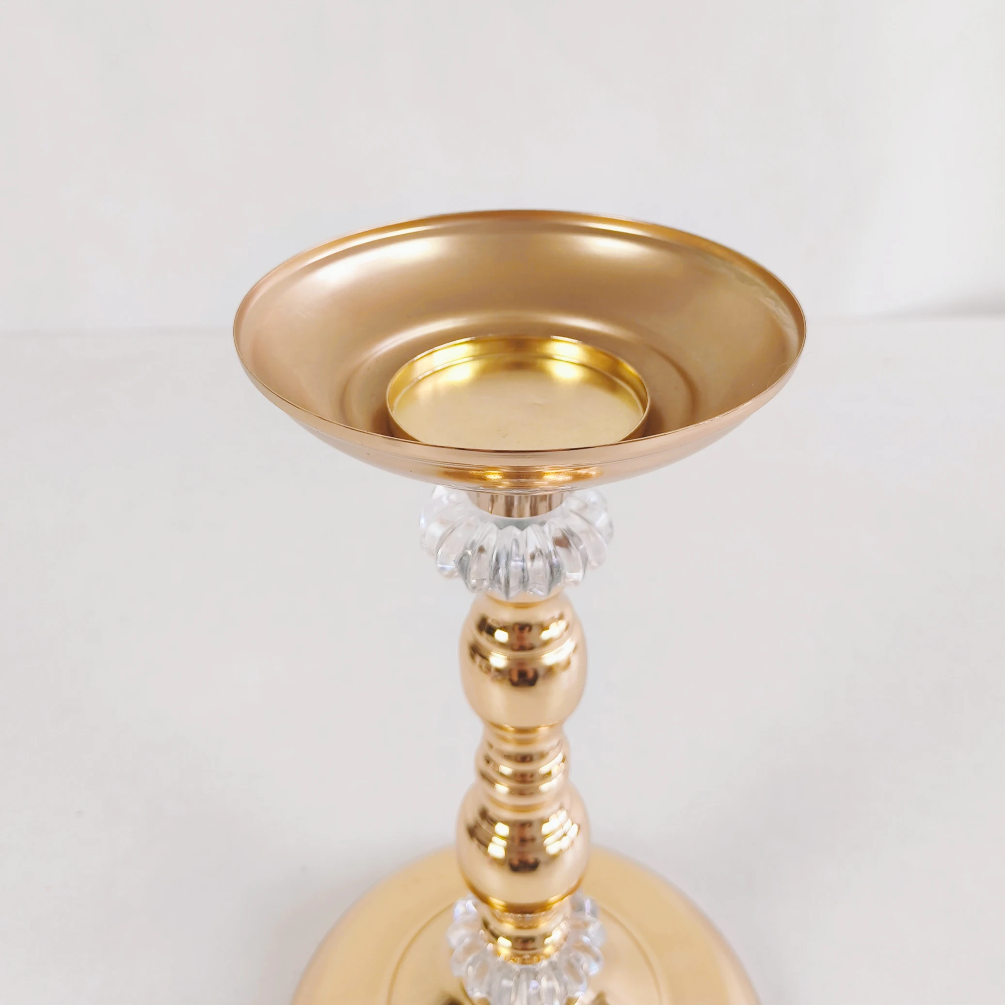 Centrotavola Metallico Dorato Per Matrimoni E Feste - Portacandele O Portafiori Elegante, 59cm