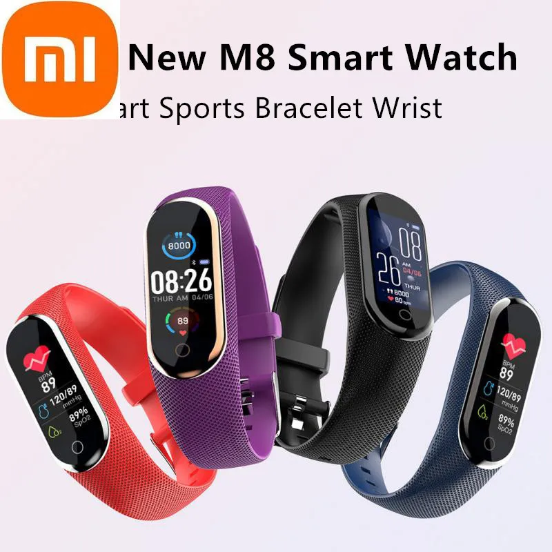 XIAOMI New M8 Smart Watch Men Women Sport Fitness Smartwatche Bracelet Bluetooth Pedometer Heart Rate Blood Oxygen Smartwatch |