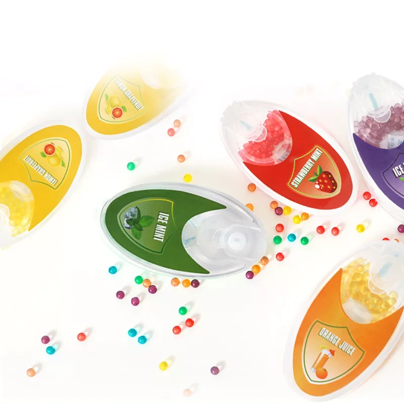 

100pcs Mix Fruit Flavor Cigarette Popping Beads Portable Ice Mint Beads Capsule Tabacco Pops Crush Flavor Taste Ball Filter