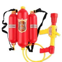 Fireman Role Play Pool Toys Fire Extinguisher Watergun Large Capacity Water Gun Fire Backpack Water Gun Firefighter Toy 1