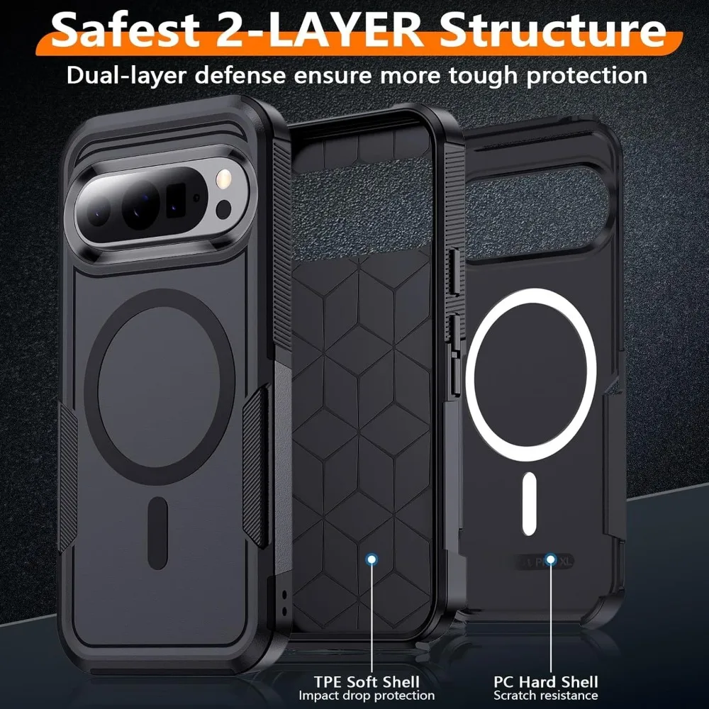 Rugged Armor Military Grade Shockproof Case with MagSafe Compatibility