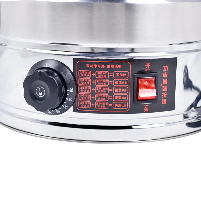 304 Stainless Steel Electric Food Steamer Soup Cooker for Restaurant