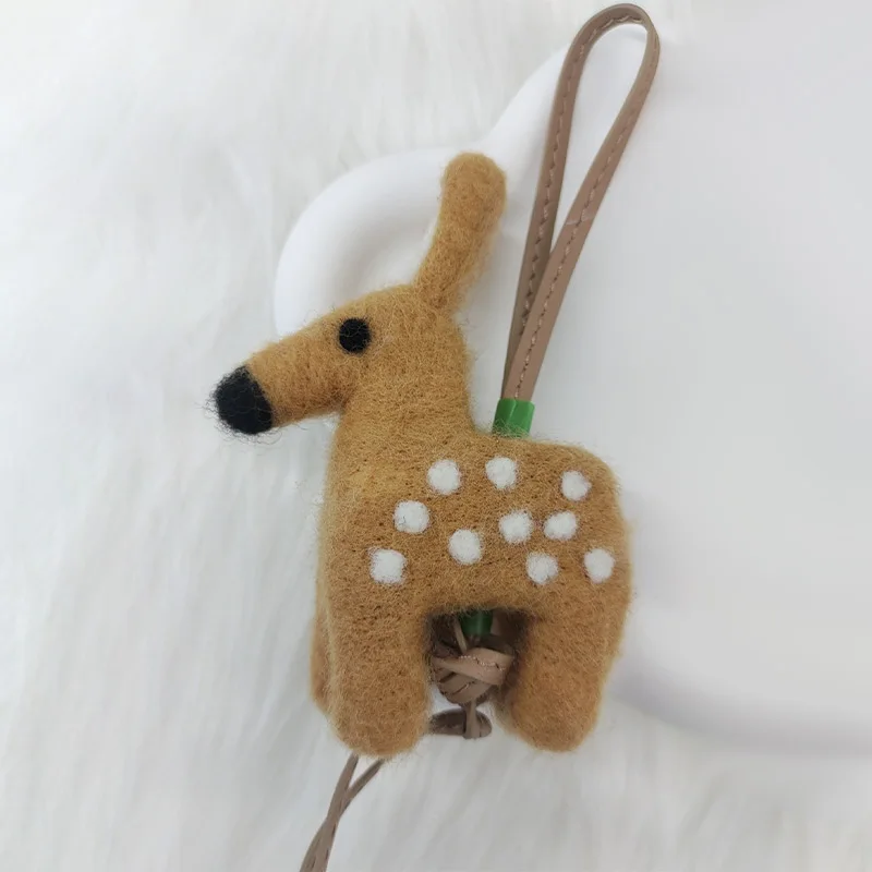 DIY Christmas Felt animals Wool Felt Pendant Handmade Party Christmas Tree Decoration Accessories Guinaldas Navidad Key Pendant