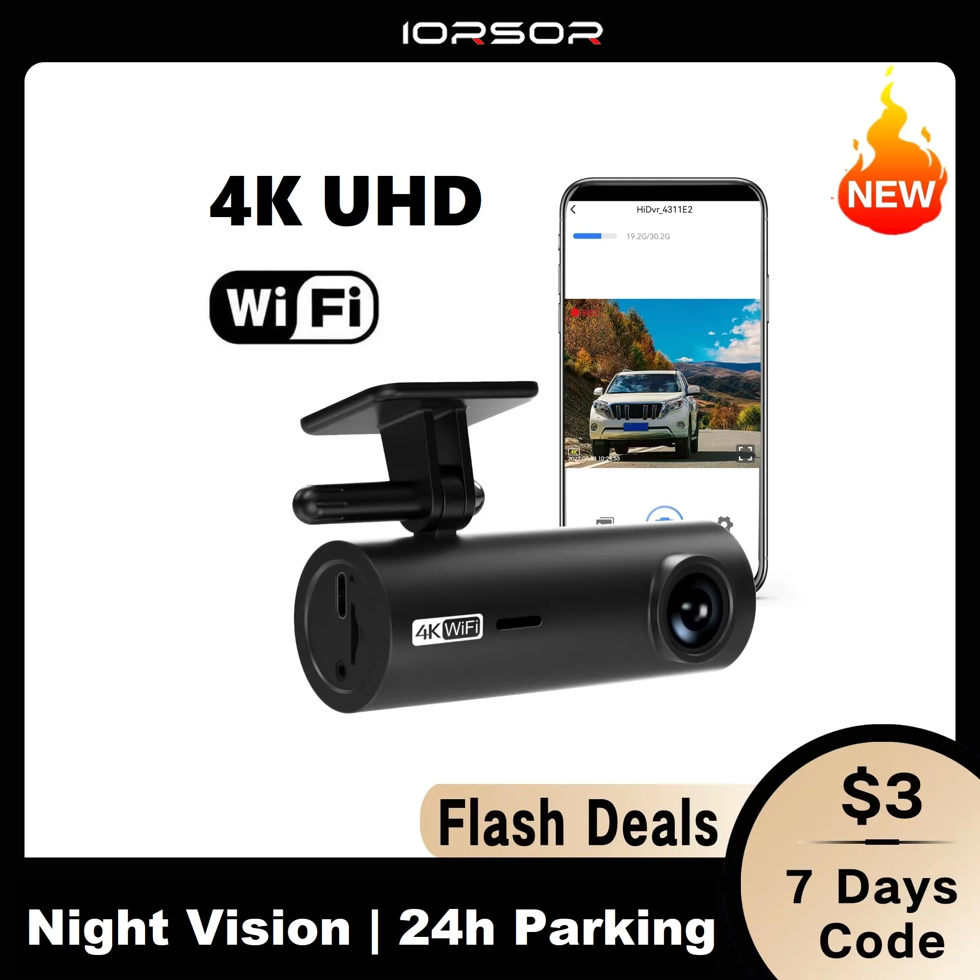 2K Dash Cam for Car Camera WIFI GPS Night Vision Dashcam 24h Parking  Monitor Dvr Para Coche Mini Kamera Samochodowa Rejestrator - AliExpress