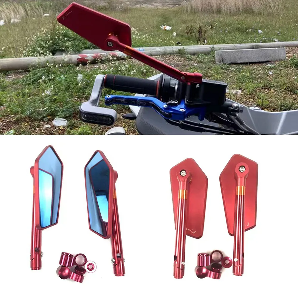 For Italjet Dragster Rear View Mirror Rear Mirror Aluminum Alloy Adjustable Mirror Fit Italjet Dragster 200 / 250I / 125 / 400