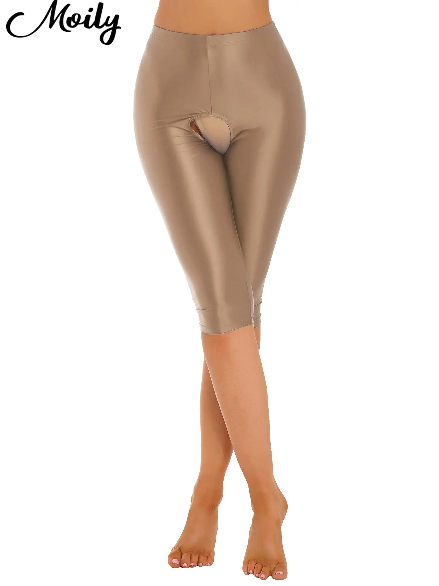 

Горячие брюки, женские бриджи, короткие брюки с вырезом, эластичные облегающие леггинсы, брюки с открытой промежностью, Ночная одежда