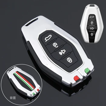 Cover per chiave/telecomando per Chery X70 x95 x90 accessori Car-Styling Auto Protect Set portachiavi supporto Shell protezione in lega - Car Key Case Cover portachiavi per Chery X70 x95 x90 accessori Car Styling Auto Protect