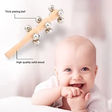 

Children's early education educational aids hand rocking stick bell log 13 stick bell musical instrument bedtime story toy
