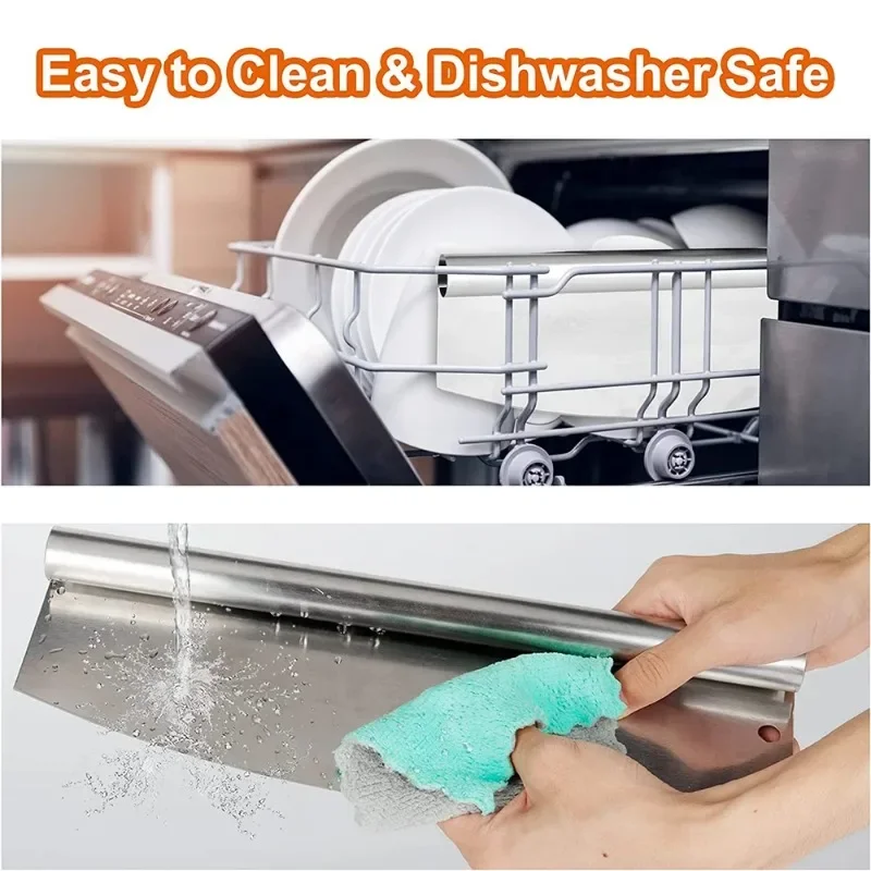 1pc 14 Inch Large Pizza Cutter Stainless Steel Pizza Slicer Knife Sharp Rocker Blade with Cover Kitchen Tools Accessories