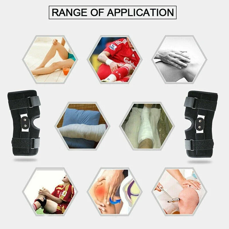 Knee Support Joint Brace Aluminium Alloy Breathable Stabilizer Sports Safety Pad Strap Patella Protector Orthopedic Arthritic