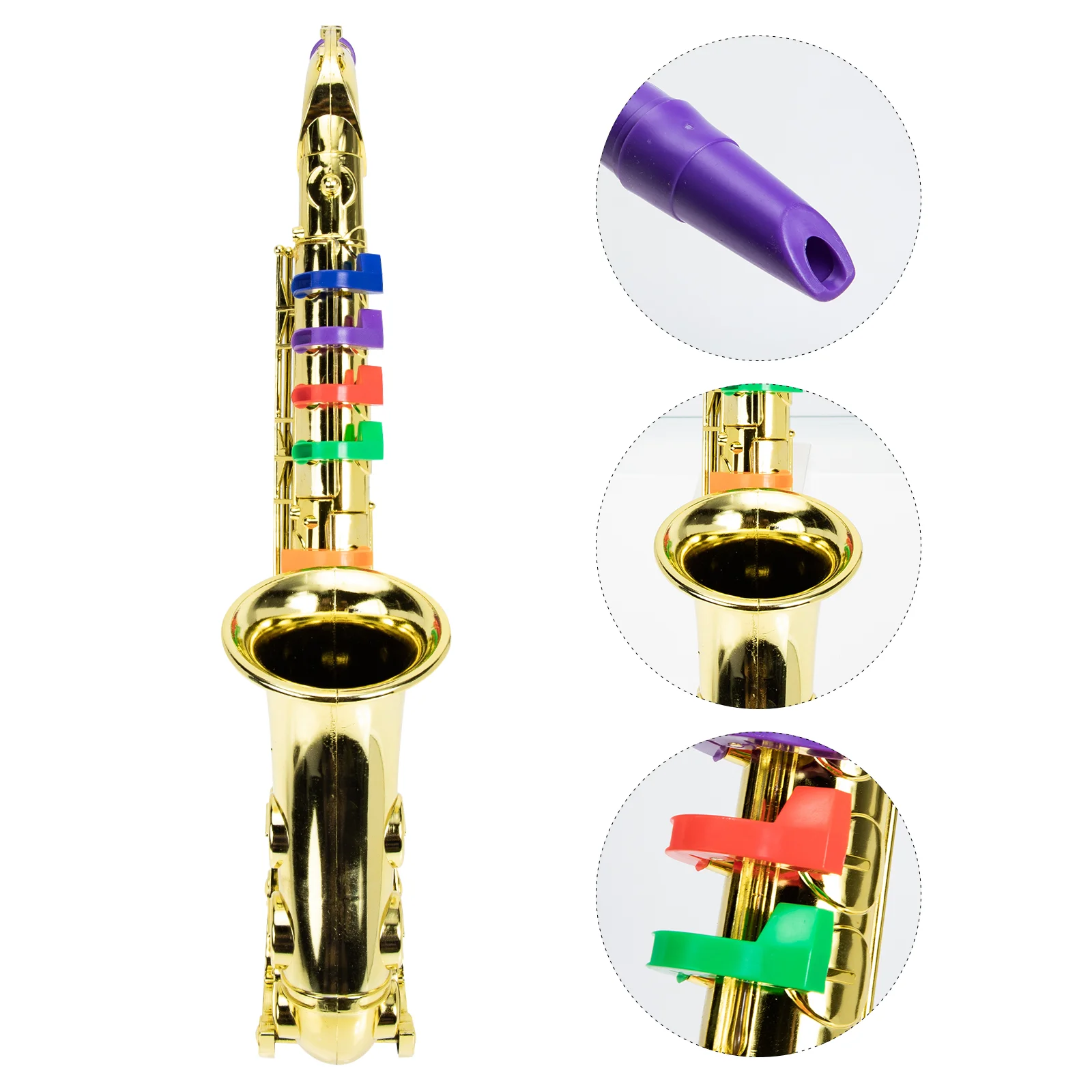 

Sax Toy Children Saxophone Portable Musical Instrument Plaything Beginner Plastic Stage Performance Prop