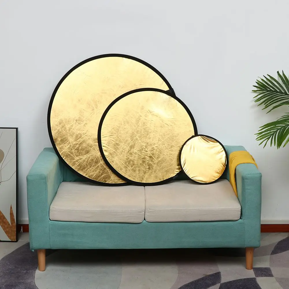 Round Shape Portable Soft Light Board Multi Color Photography Fill Light Board Small Reflector Diffuser Reflector